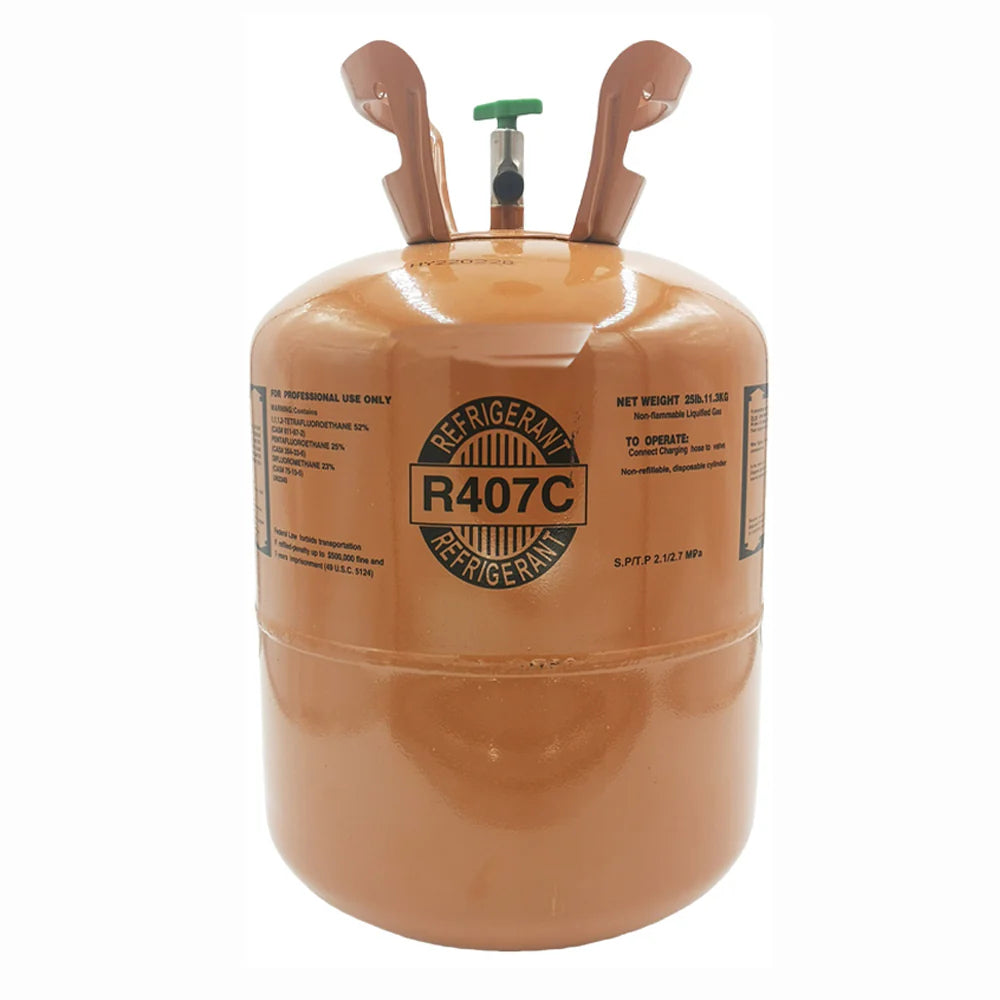 25LB R407C Refrigerant GAS High-Performance for HVAC Refrigeration Systems Packaging Tank