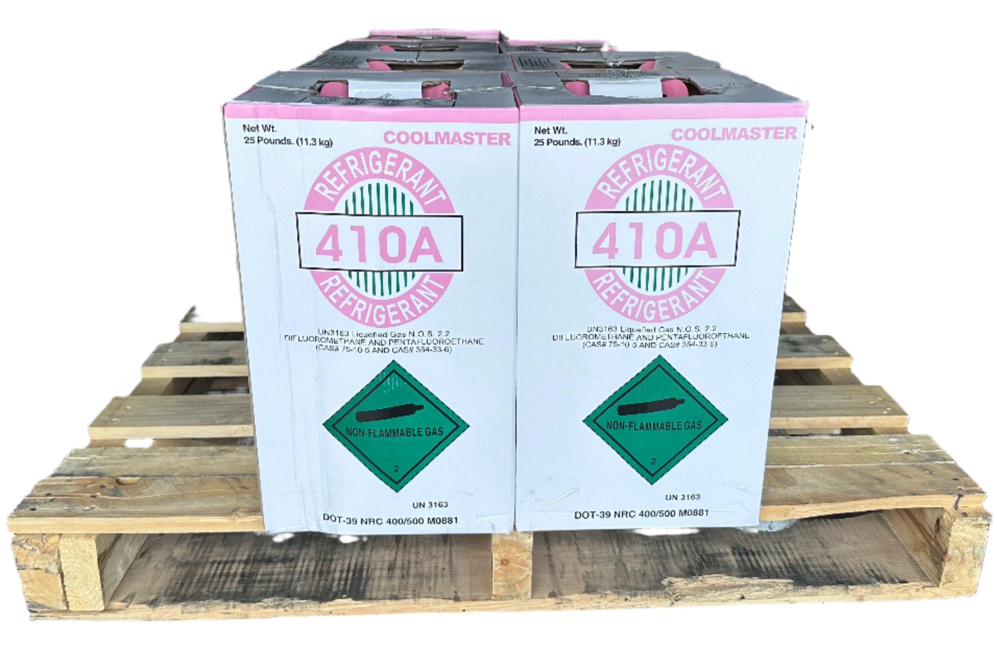 Pack of 10 × 25lb R-410A Refrigerant – Made in USA