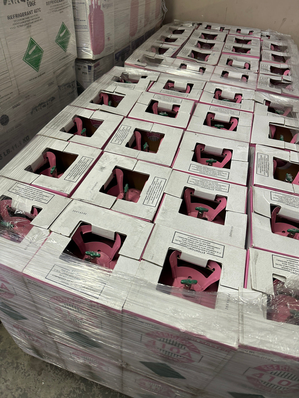 $174.75 a bottle - Full Pallet – 40 × 25lb R-410A Refrigerant –