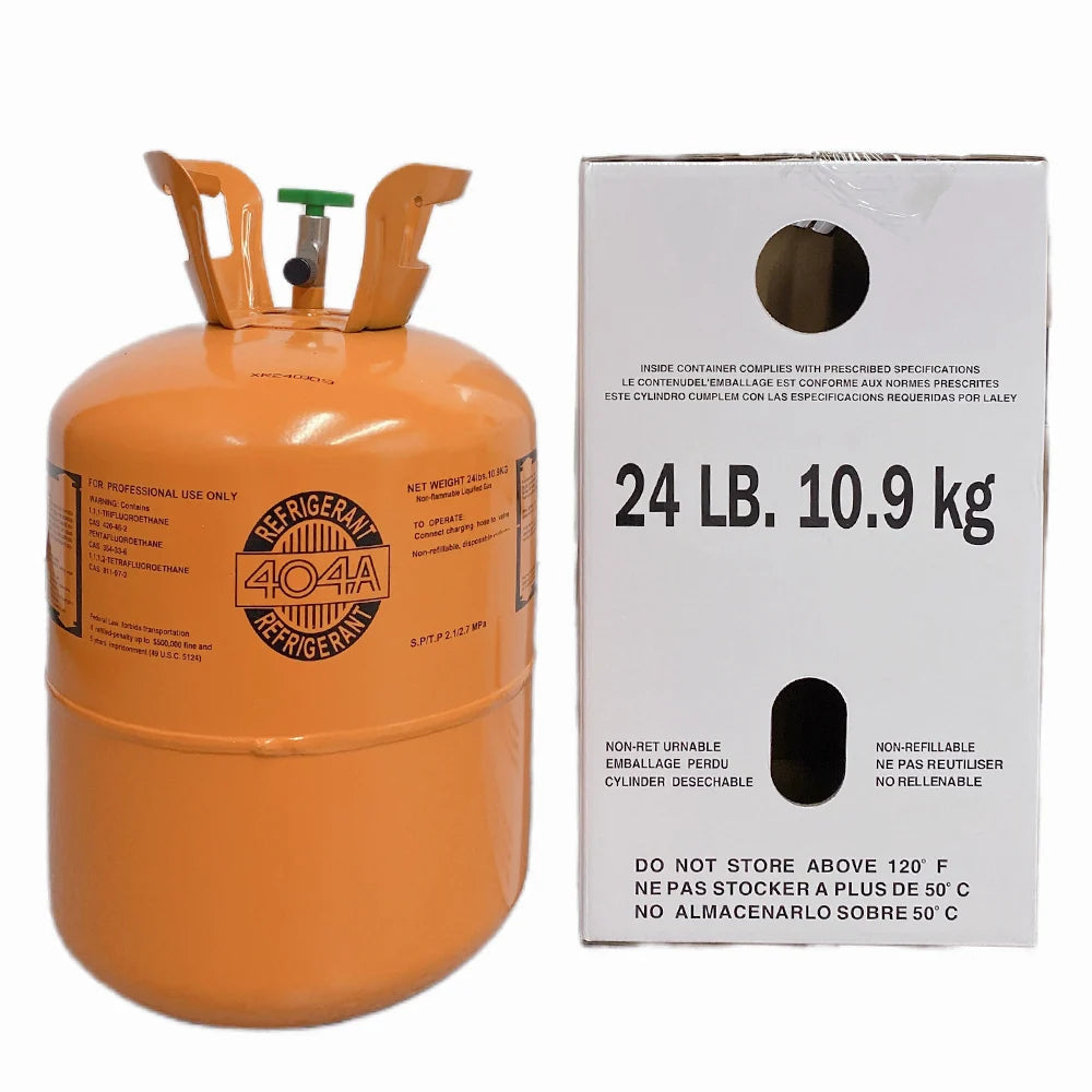 24LB R404A Refrigerant Freon for Refrigeration Equipment - Steel Cylinder Packaging Tank
